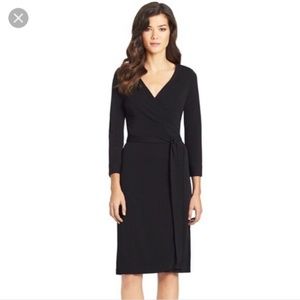Black wrap dress